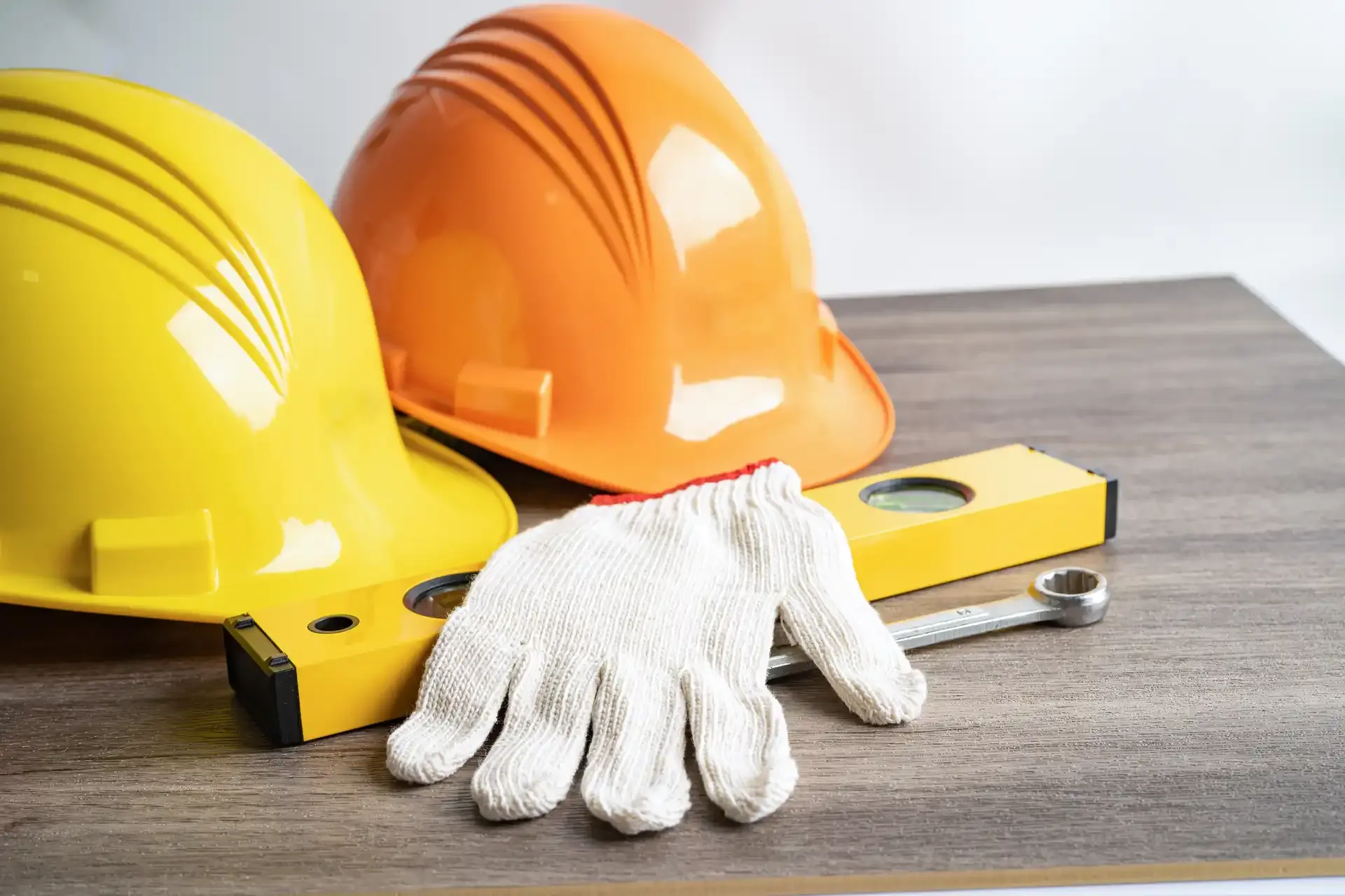 Our safety team demonstrating proper safety equipment usage